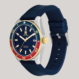 TOMMY HILFIGER AUTOMATIC BLUE DIVER NAVY STRAP WATCH 1792141