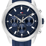 TOMMY HILFIGER LARS BLUE DIAL SILICONE STRAP WATCH 1710649