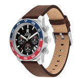 TOMMY HILFIGER TH85 CHRONO BROWN LEATHER WATCH 1792166