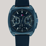 TOMMY HILFIGER APOLLO BLUE DIAL LEATHER STRAP WATCH 1710558