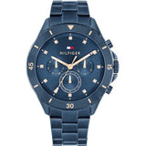 TOMMY HILFIGER BLUE SILVER STEEL WATCH 1782743