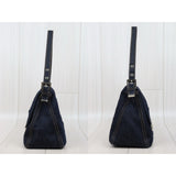 Fendi 25022014 Denim Baguette (Very Good Condition)