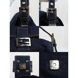 Fendi 25022014 Denim Baguette (Very Good Condition)