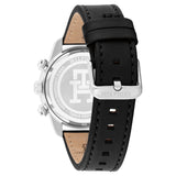 TOMMY HILFIGER CHRONO BLACK LEATHER STRAP WATCH 1792162