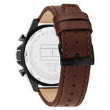 TOMMY HILFIGER BROWN LEATHER STRAP SUB-COUNTER WATCH 1792164