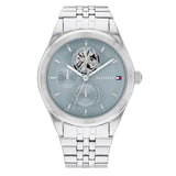 TOMMY HILFIGER MONICA BLUISH GRAY SILVER STEEL WATCH 1782714