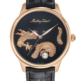 Mathey-Tissot City Leather Collection Edmond Automatic Handcrafted Dragon Men's Watch