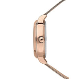 Oui & Me White Dial Rose Gold Milanese Strap Women Watch ME010042