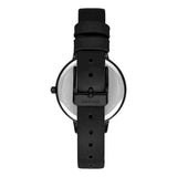 Oui & Me Floral Black Dial Leather Strap Women Watch ME010257