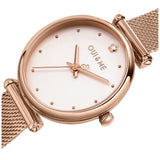 Oui & Me White Dial Rose Gold Milanese Strap Women Watch ME010297