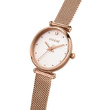 Oui & Me White Dial Rose Gold Milanese Strap Women Watch ME010297