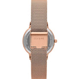 Oui & Me Black Floral Dial Rose Gold Milanese Strap Women Watch ME010374