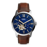 Fossil Townsman Automatic Brown Leather Strap Men Watch ME3110