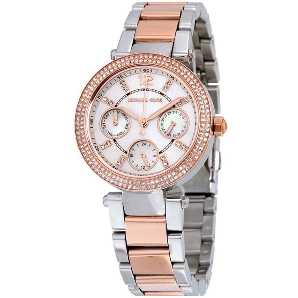 Michael Kors Parker Two-Tone Stainless Steel Strap Women Watch MK5820 ...