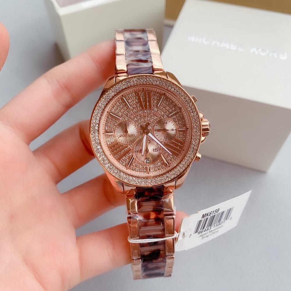 NEW] Michael Kors Women's Rose Gold Wren Chronograph Watch 42MM MK6159,  Luxury, Watches on Carousell