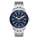 Michael Kors Chronograph Blue Dial Stainless Steel Strap Men Watch MK7153