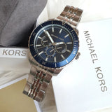 Michael Kors Chronograph Blue Dial Stainless Steel Strap Men Watch MK7153