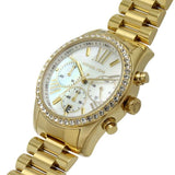 Michael Kors Lexington Chronograph Gold Stainless Steel Strap Women Watch MK7241