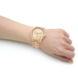 Michael Kors Chronograph Gold Stainless Steel Strap Women Watch MK7323