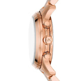 Michael Kors Chronograph Pink Dial Rose Gold Stainless Steel Strap Women Watch MK7352