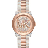 Michael Kors Runaway Two-Tone Stainless Steel Strap Women Watch MK7355