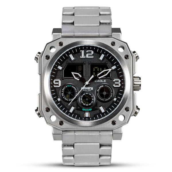 Infantry Chronograph Silver Stainless Steel Strap Men Watch MOD42-FLY-ALLB