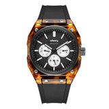 Infantry MOD 42 Tortoiseshell Black Silicone Strap Men Watch MOD42-PND-ALLB