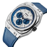 Infantry MOD 42 Modular Watch Club Blue Leather Strap Men's Watch MOD42-PND-BLU