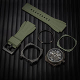 Infantry Analog Green Silicone Strap Men Watch MOD47-FC-06-C