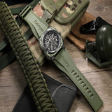 Infantry The Warrior (Military) Green Silicone Strap Men Watch MOD47-FC-06