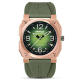 Infantry Revolution Green Dial Silicone Strap Men Watch MOD47-FC-13-C