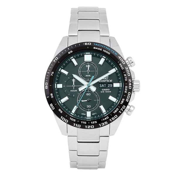 Casio Edifice Chronograph Silver Stainless Steel Strap Men Watch EFR-574DB-3AVUDF-P