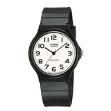 Casio General White Dial Black Resin Strap Unisex Watch MQ-24-7BLDF-P