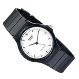 Casio General White Dial Black Resin Strap Unisex Watch MQ-24-7ELDF-P