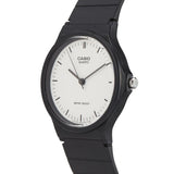 Casio General White Dial Black Resin Strap Unisex Watch MQ-24-7ELDF-P