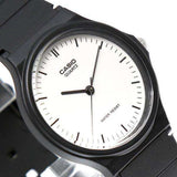 Casio General White Dial Black Resin Strap Unisex Watch MQ-24-7ELDF-P