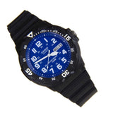 Casio General Blue Dial Black Resin Strap Men Watch MRW-200H-2B2VDF-P