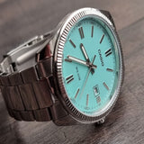 Casio General Turquoise Dial Color Silver Stainless Steel Strap Men Watch MTP-1302PD-2A2VEF