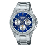 Casio General Chronograph Silver Stainless Steel Strap Men Watch MTP-1375D-2A1VDF-P