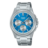 Casio General Chronograph Silver Stainless Steel Strap Men Watch MTP-1375D-2A2VDF-P