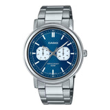 Casio General Analog Blue Dial Stainless Steel Men's Watch MTP-E335D-2E1VDF