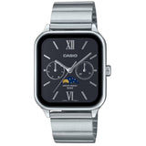 Casio General Analog Black Dial Moon Phase Stainless Steel Men's Watch MTP-M305D-1A2VDF