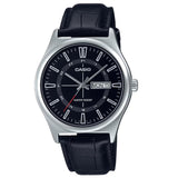 Casio General Black Leather Strap Unisex Watch MTP-V006L-1CUDF