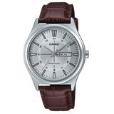 Casio General Brown Leather Strap Unisex Watch MTP-V006L-7CUDF