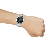 Casio General Black Dial Silver Stainless Steel Strap Women Watch MTP-V300D-1A2UDF-P