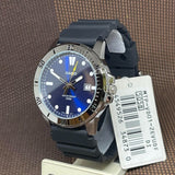 Casio General Blue Dial with Black Resin Strap Men Watch MTP-VD01-2EVUDF