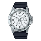 Casio General Chronograph Black Resin Strap Unisex Watch MTP-VD300-7BUDF