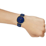 Casio General Blue Leather Band Men's Watch MTP-VT01GL-2BUDF-P