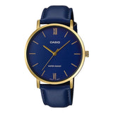 Casio General Blue Leather Band Men's Watch MTP-VT01GL-2BUDF-P