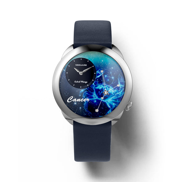 NSquare Astral Cancer Blue Leather Men's Watch G0572-N64.4